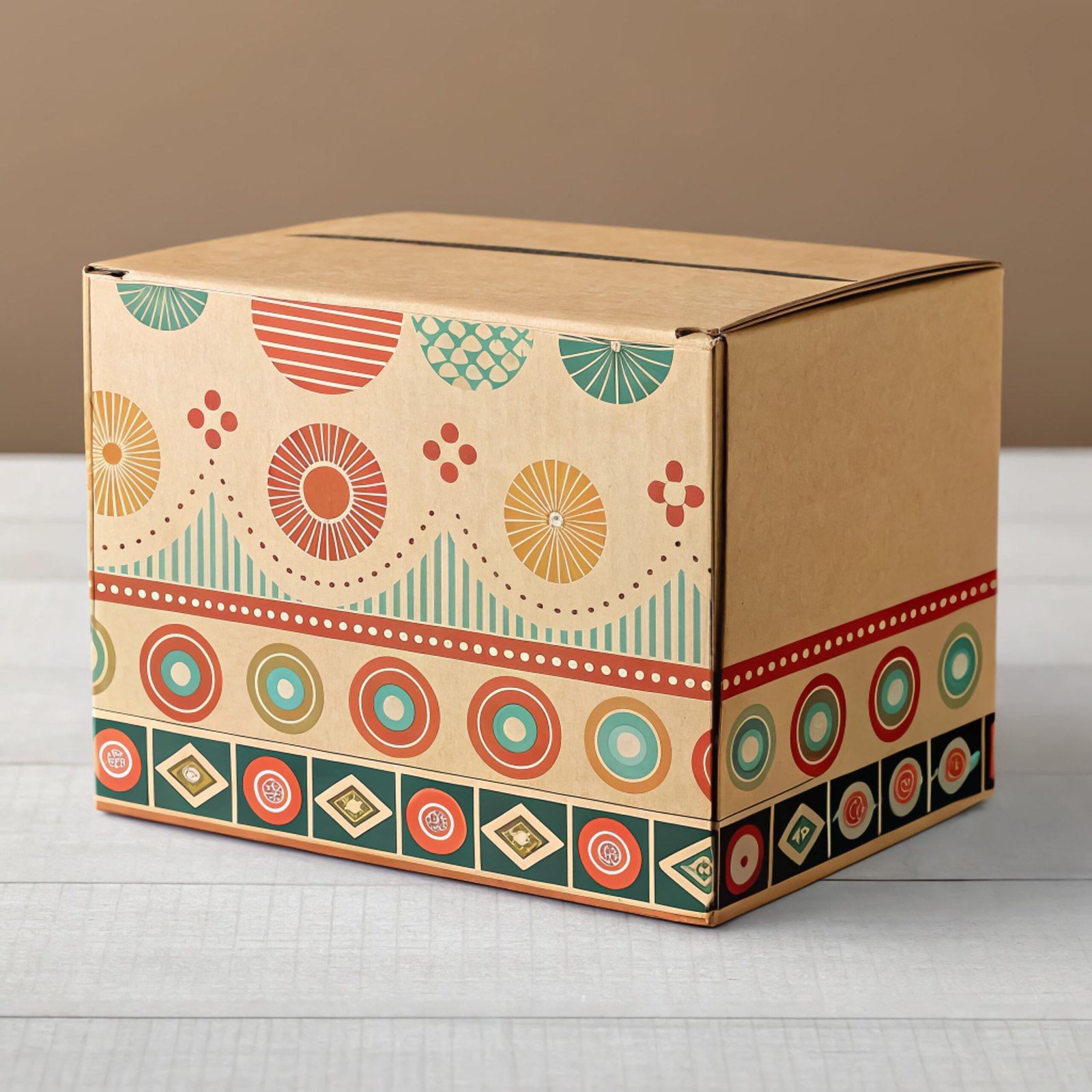 Mockup of Paper Box Packaging Design