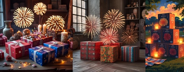 Fireworks package boxes