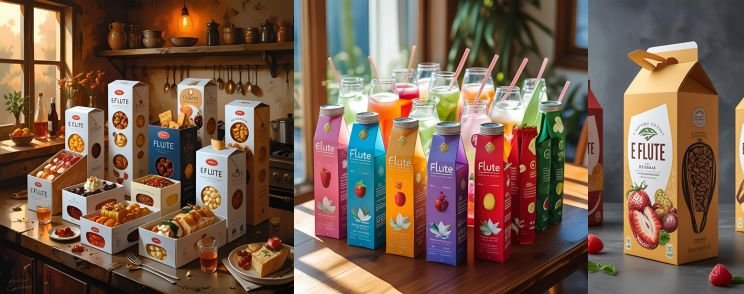 Food Grade E Flute Cartons for Bakery and Beverage Packaging