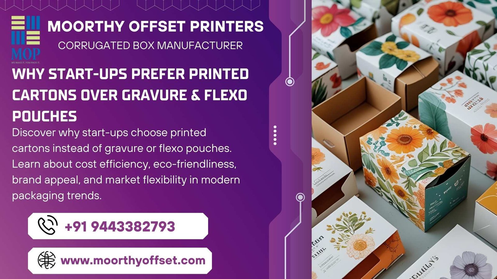 Why start-ups prefer printed cartons over gravure and flexo pouches – Moorthy Offset Printers Sivakasi